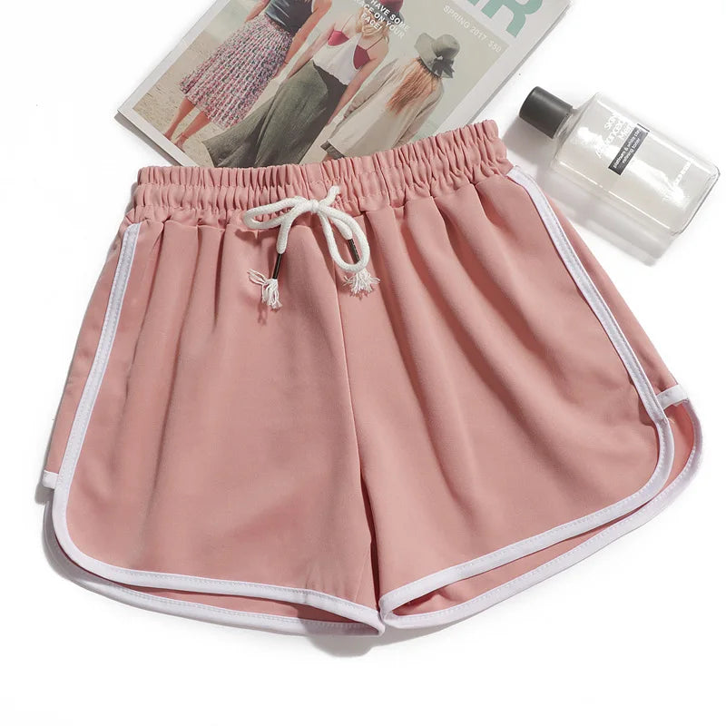 Summer Men and Women casual loose straight shorts lady stylish thin breathable wide leg gym short pants Women yoga Shorts