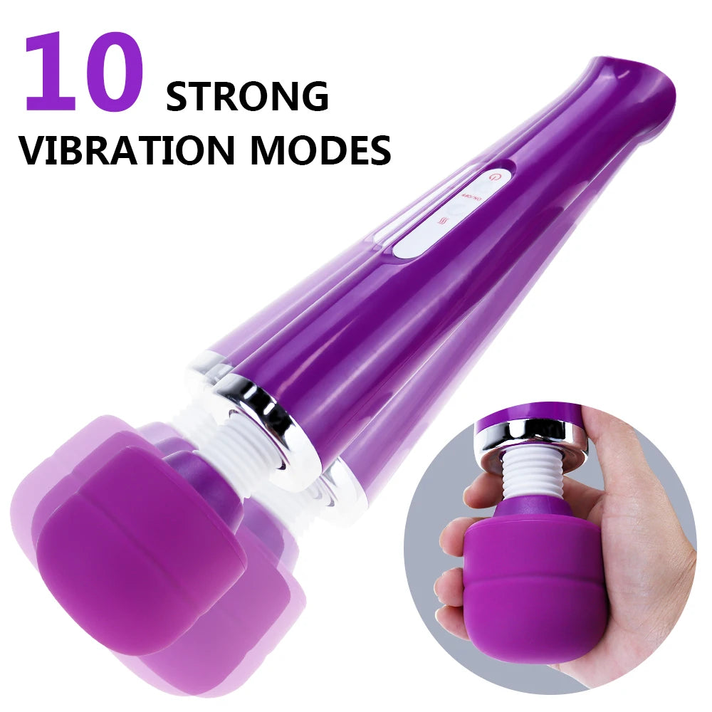 Electric Massager Powerful 10 Speed Body Relaxation Deep Tissue Muscle Relief Back Leg Neck Multifunctional Massage Equipment