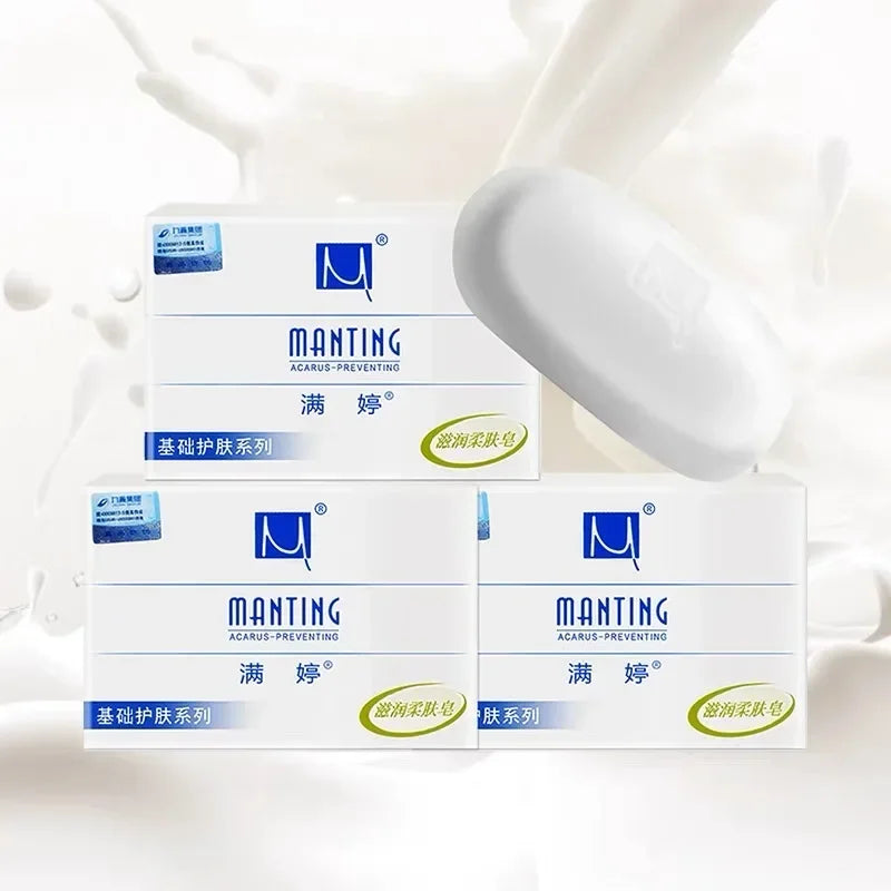 Manting Soap 3-Pack, Herbal Formula for Face & Body, Oil Control & Gentle Cleansing, Refreshing Skin Care