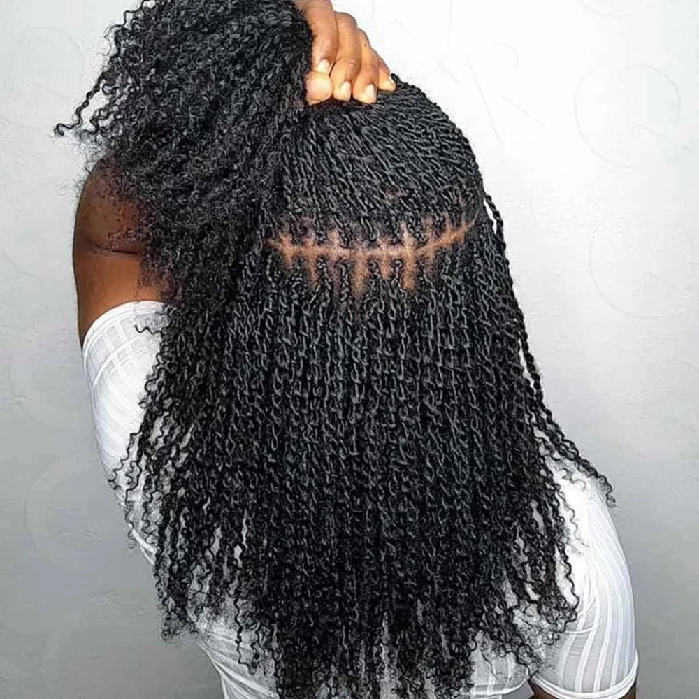 Brazilian Hair Afro Kinky Curly Wave 100% Human Hair Bulk For Braiding Twists Hair For Micro Twist Afro Kinky Hair Extension
