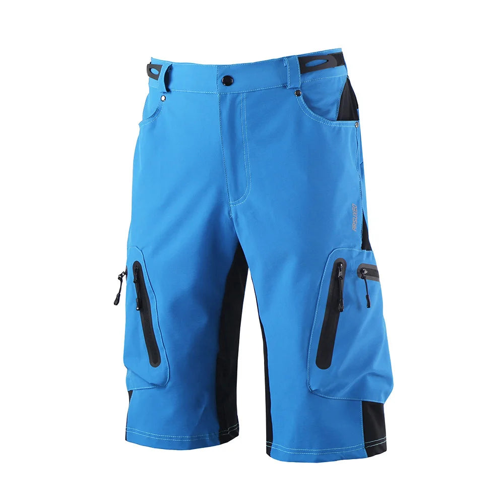 Baggy Shorts Cycling Biking Pants Breathable Sports Loose Fit Shorts Outdoor Casual Cycling Clothes with Zippered Pockets
