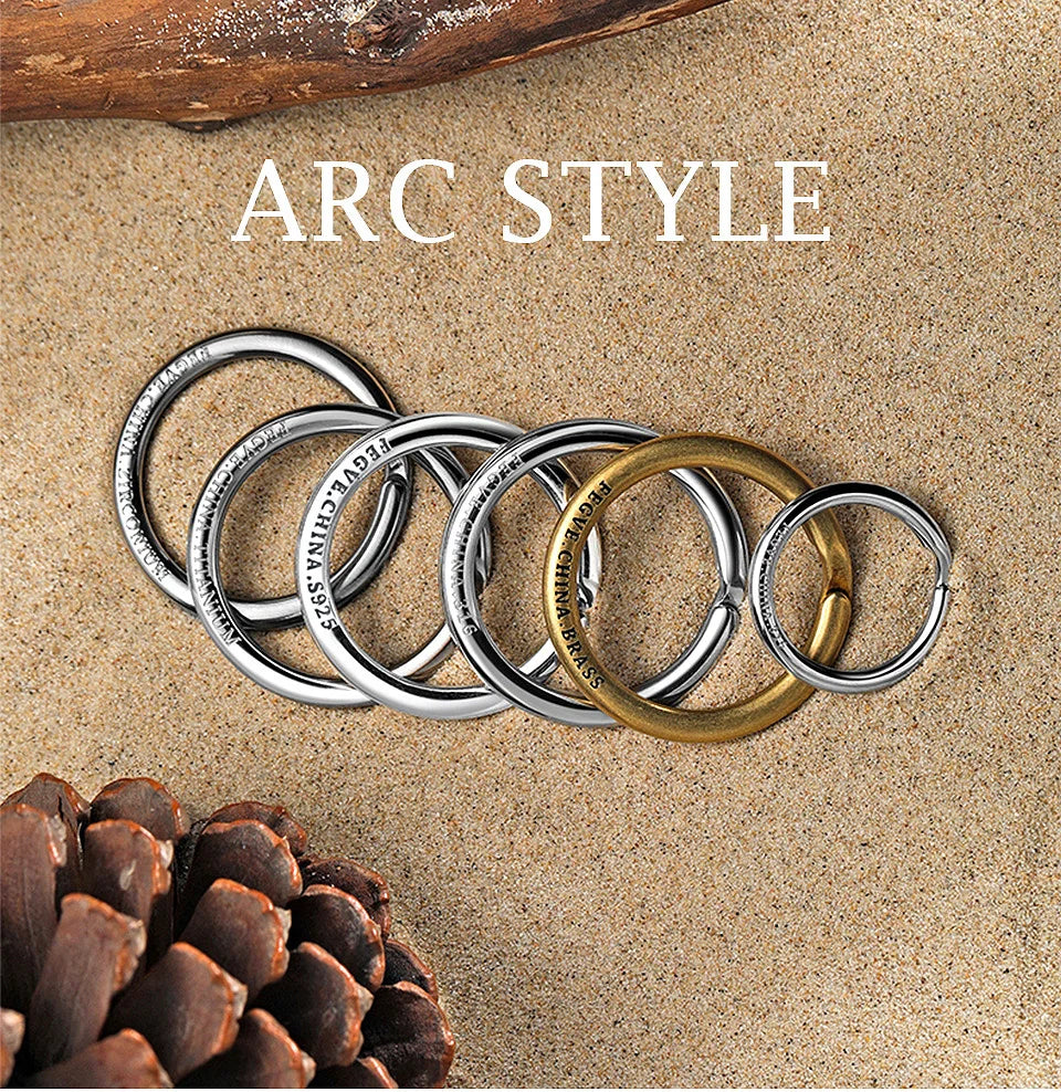 Real Titanium Men Keyring Flat Key Chain Rings Holder Car Lightweight Keychain Buckle Jewelry Quickdraw EDC Wholesale Best Gift