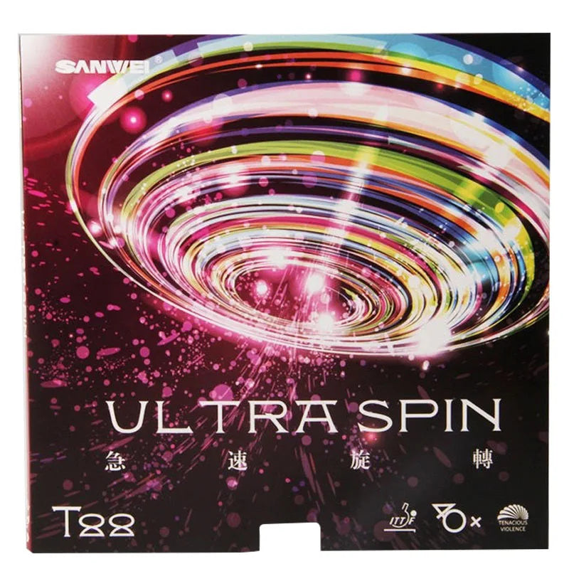 SANWEI T88 Ultra Spin Table Tennis Rubber Semi-sticky Control Loop Ping Pong Rubber with High Elasticity Sponge