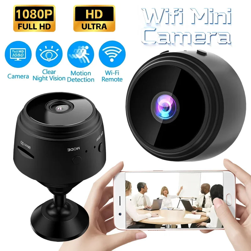 1080P WiFi Wireless Mini Security Camera HD Indoor Night Vision Motion Detection Secret Surveillance Home Protection SmartCamera