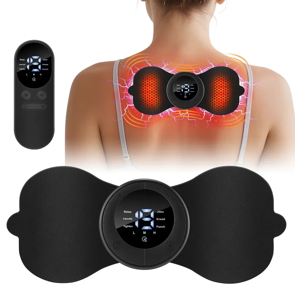 Multi functional full body universal heating massager EMS pulse digital display screen massager 6-speed 19 gear massage patch