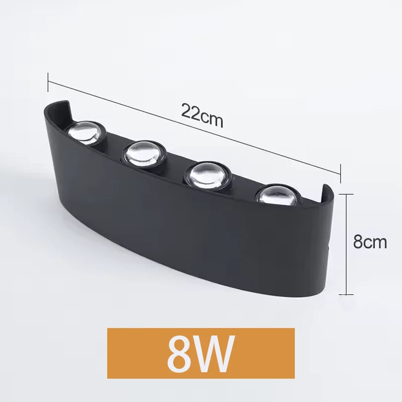 LED Wall Lamp 2W 4W 6W 8W 10W AC 85-265V Waterproof IP66 High Brightness Indoor And Outdoor Garden Decorative Lamp