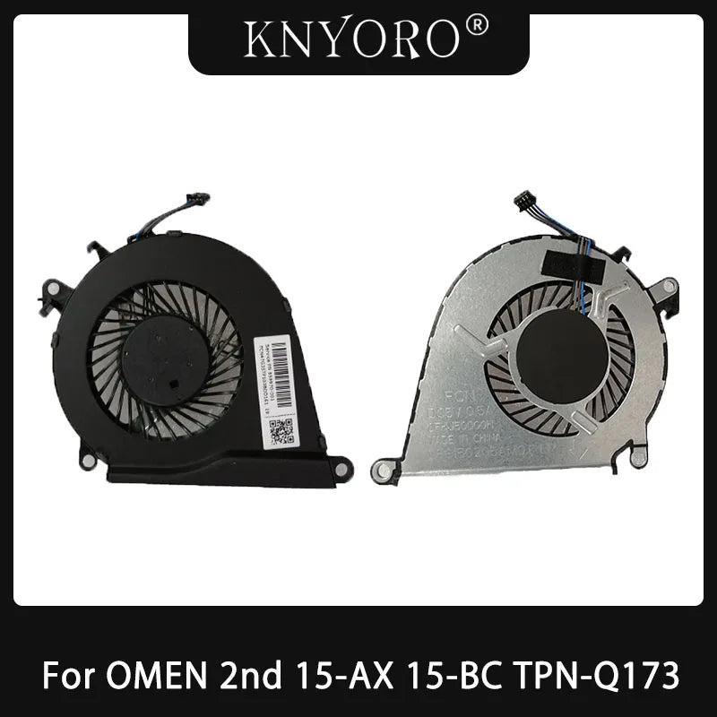 Original New Laptop Spare Parts CPU Cooling Fan For HP OMEN 2nd 15-AX 15-BC TPN-Q173 Notebook Cooler Replacement Accessories