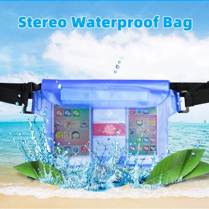 Sealing Waterproof Swimming Waist Bag PVC For iPhone iPad Sports Pouch Fanny Case Storage Bag Underwater Mobile Phones Dry Bags