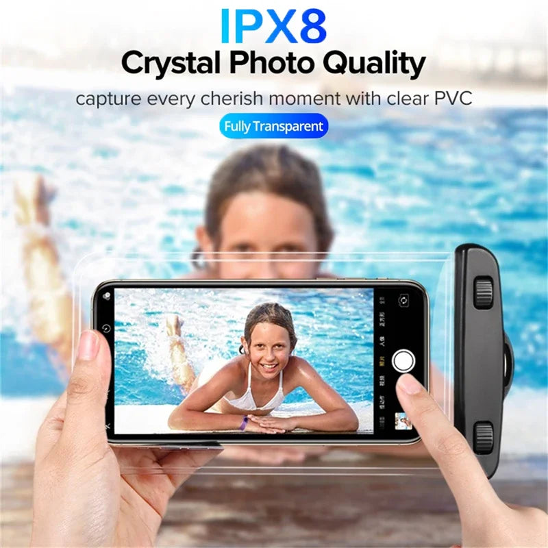 IP68 PVC waterproof phone case swimming water proof bag universal underwater phone protector pouch for iPhone 15 14 13 pro Redmi