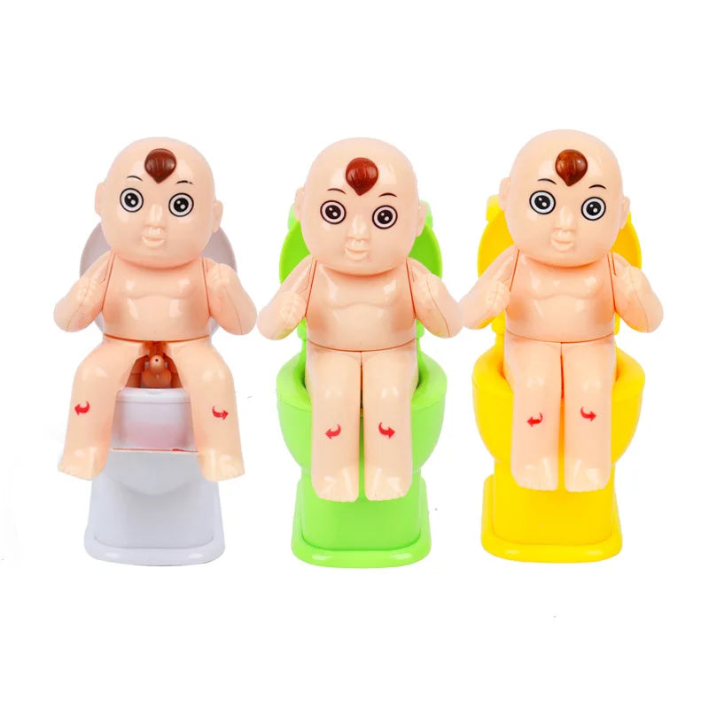 Adult Stress Reliever New Trick Water Spraying Toilet Toy Funny Water Jetting Toilet Doll for Children Play Game Prank Joke Gift