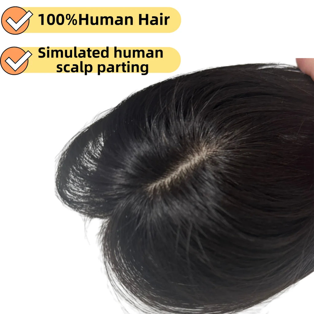 Real Human Hair Bangs Korean Natural Fringe Hair Extensions Clip In Mid Part Bangs Side Bangs Fake Fringe Hair Piece for Women