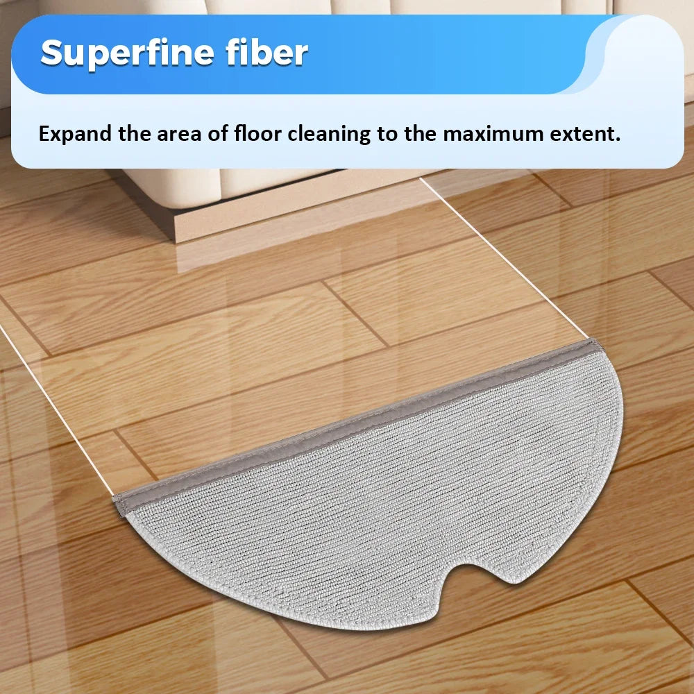 Mopping Cloths Replacement Parts for Xiaomi Roborock Q5 Pro/Q5 Pro+/Q8 Max/Q8 Max+ Vacuum Cleaner Accessorie Washable Mop