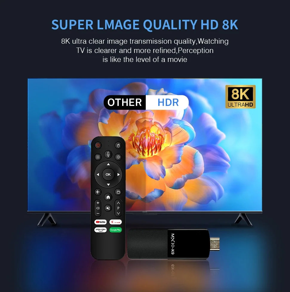 New Fire TV Stick 4k OFBY K9 Allwinner H313 Chip 2GB RAM 16GB ROM Android 13 OS TV Stick HD Picture Quality Fast Streaming
