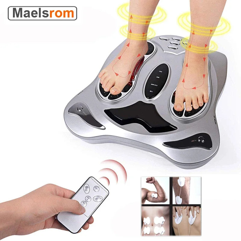 Foot Massager Electric Vibrator  Leg Exerciser With Remote Control Health Care Body Massage Bio Shaker Heating Therapy Machine