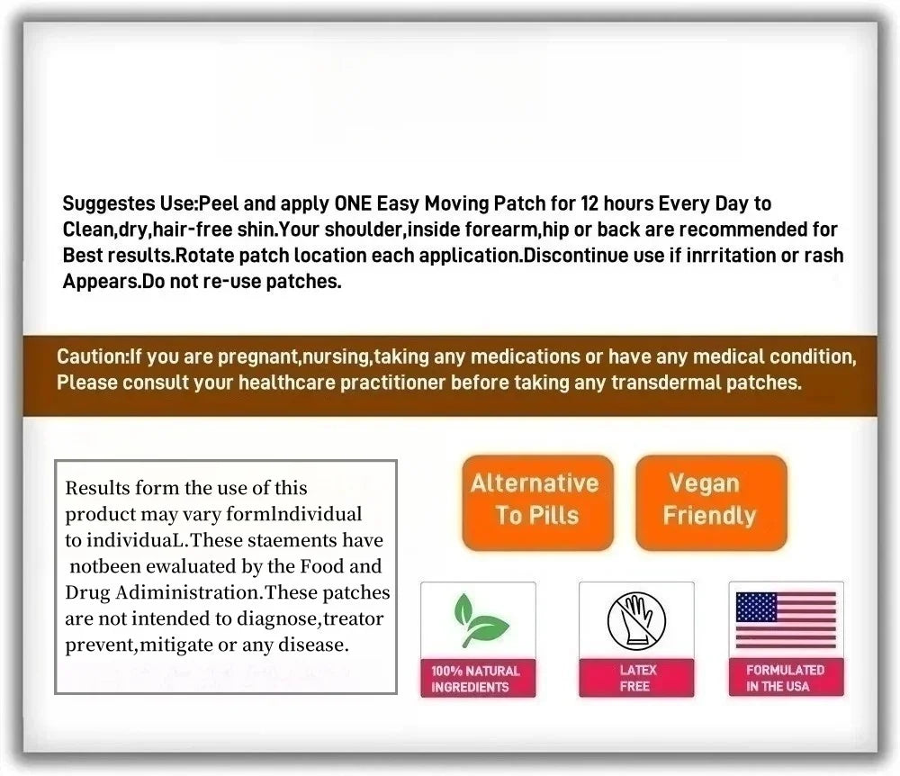 Taurine + Creatine Transdermal Patches, Muscle Strength, Focus, Memory - Best For Men And Women, 30 Patches One Month Supply