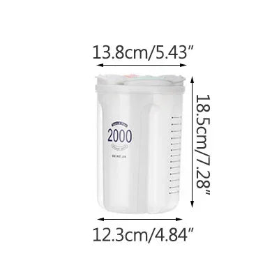Grain Food Storage Tank and More: Kitchen Storage Box with Moisture-Proof Sealed Cans and Multi Grid Large Capacity Organizers