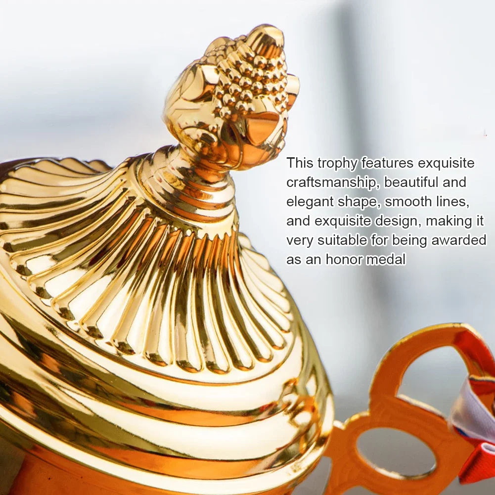 Gold Trophy Cup Height 33cm Football Trophy Metal Sports Trophy Winner Trophies Award Trophy for Winner Kids and Adults