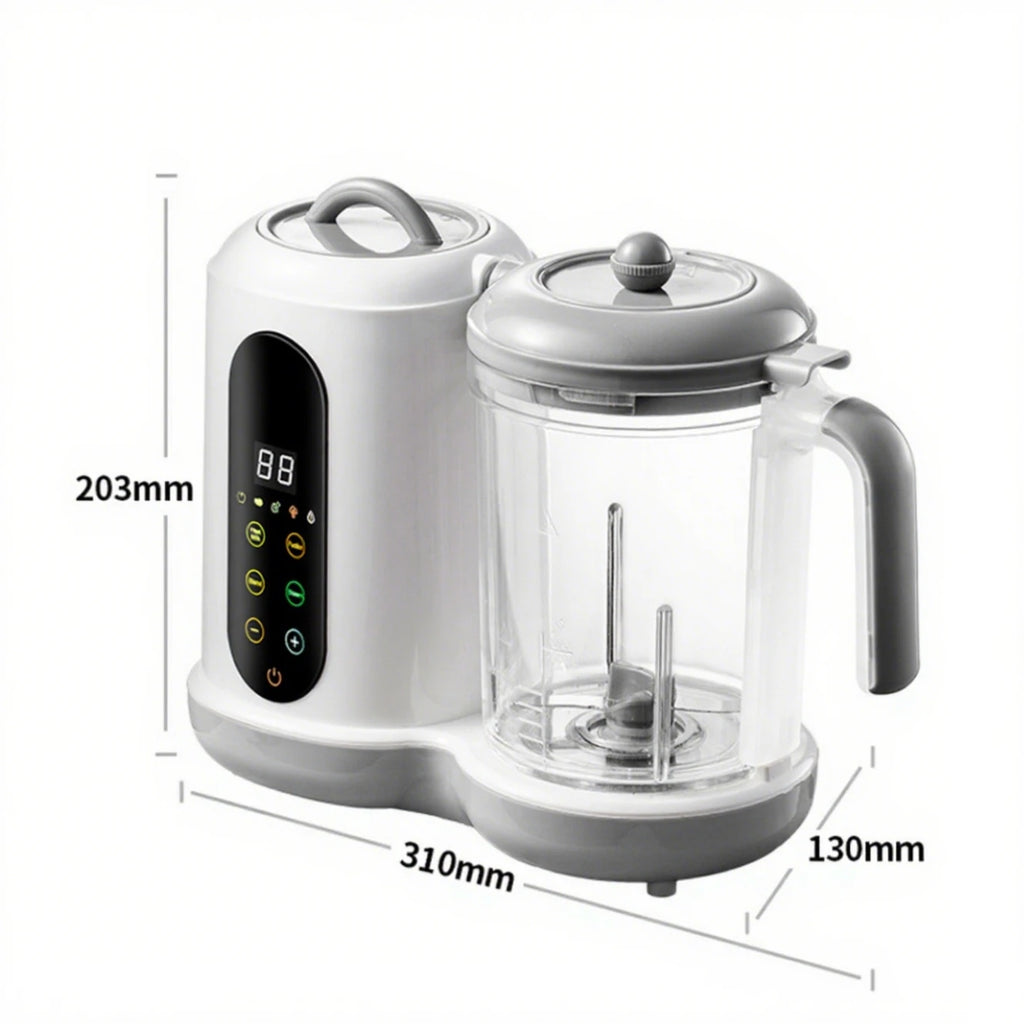 Multifunctional Baby Food Maker Automatic Baby Food Processor Steamer Food Mills Puree Blender Milk Warmer With Temp Display