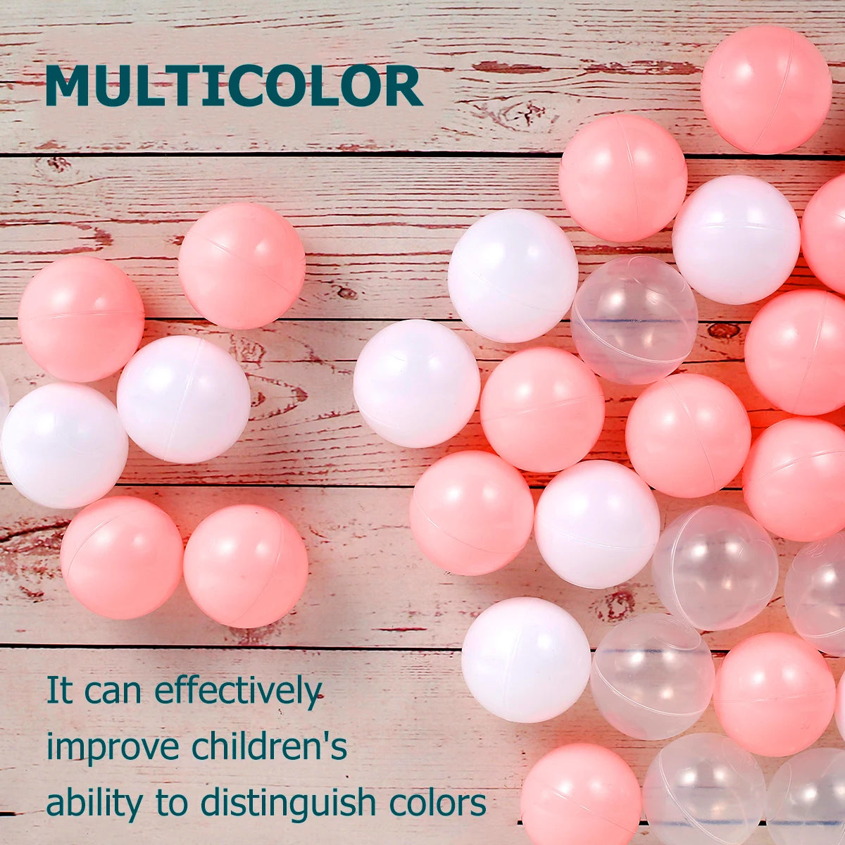 50Pcs Ocean Ball Pit Ball Christmas Decor for Dry Pool Ball Pit Baby Ball Toys Baby Playpen Tent Kid Toys Soft Ocean Balls Gifts