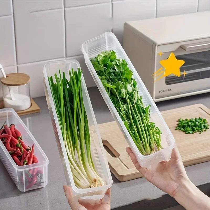 Storage Box Fresh-keeping Food Storage Container Cold Refrigerator Sealed Kitchen Fresh Fruit Storage Box with Lid Jars