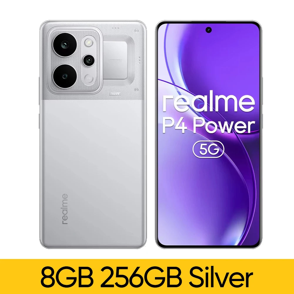 [New Launch] realme P4 Power 5G Smartphone 10001mAh Battery 80W Charge Dimensity 7400 Ultra Chipset 6.8" 144Hz Curved Display