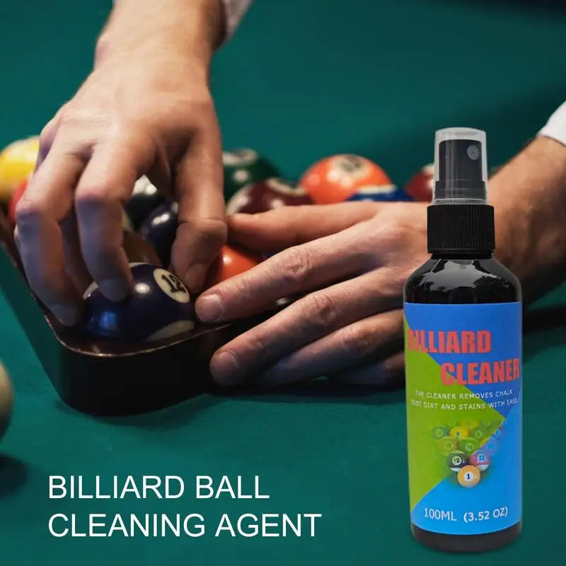 100ml Pool Ball Spray Billiard Ball Cleaning Agent Billiard Ball Maintenance Cleaner Pool Ball Polish Agent For Billiard Clean