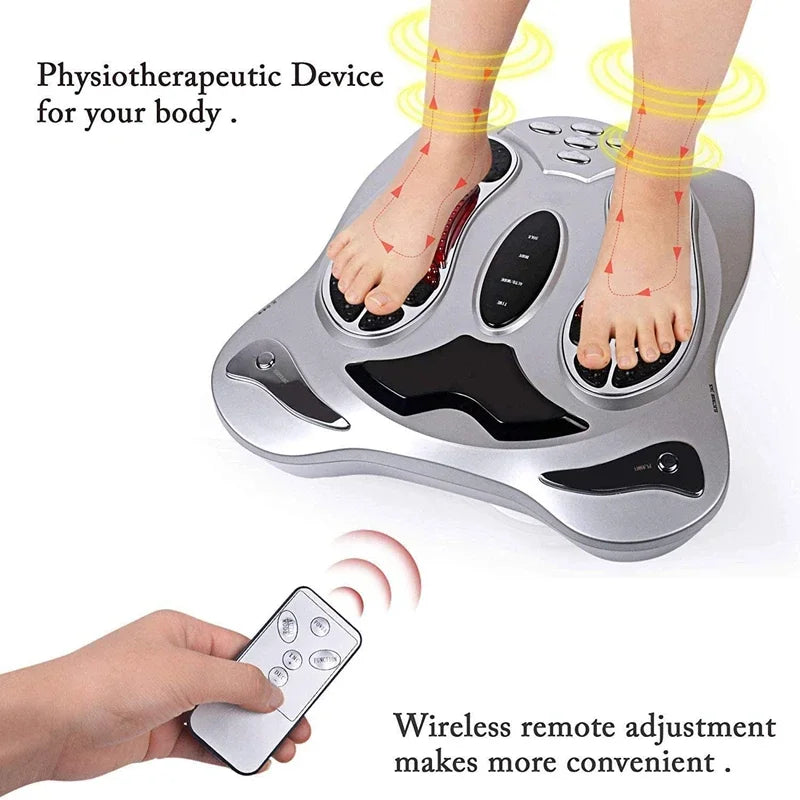 Foot Massager Electric Vibrator  Leg Exerciser With Remote Control Health Care Body Massage Bio Shaker Heating Therapy Machine