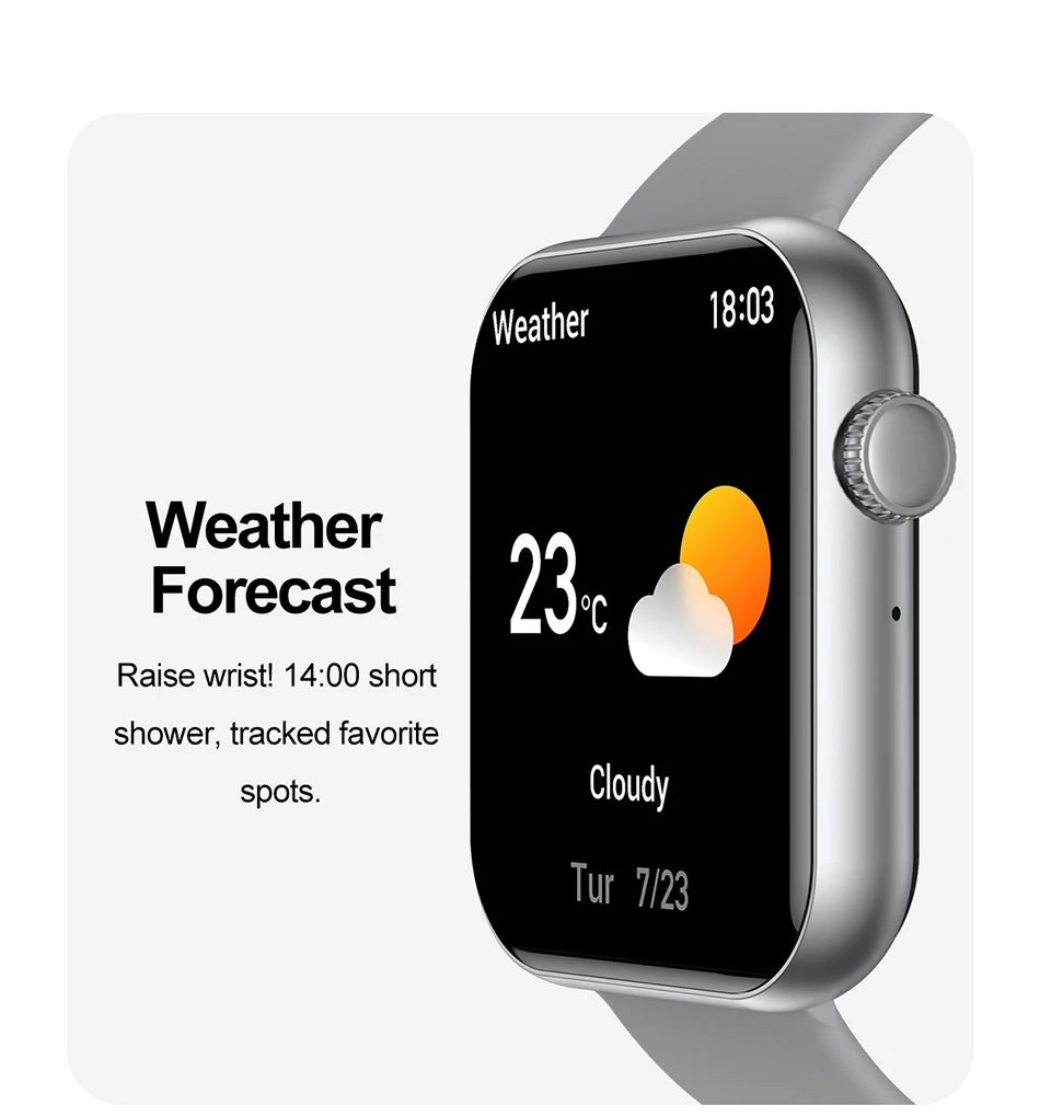 2025 New Smart Watch Full Touch Screen Bluetooth Call AI Voice Heart Rate Waterproof Watches Sports Bracelet Smartwatch Women