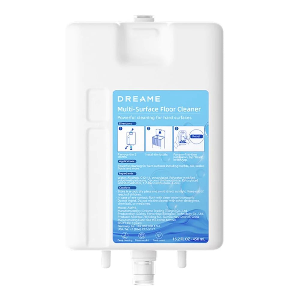 Original cleaning fluid for Dreame L20 Ultra L30 ultra  L10 Prime X10 X10 plus X20 15.2 FL OZ.450ml