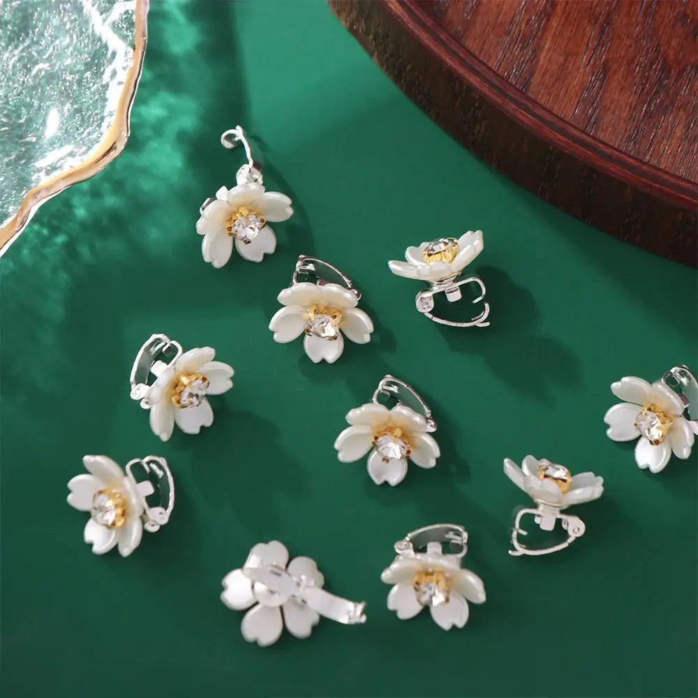 10pcs Dread Locks Flower Decor Hair Ring Hair Braiding Headwear Dreadlocks Beads Dirty Braids Metal Cuff Hair Braid Rings Clips