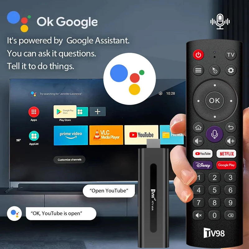 2026 NEW Android14 TV Stick 8K 60fps Smart IPTV Dongle 8GB RAM 128GB ROM Dual WIFI6 BT5.0 for Netflix YouTube Media Player