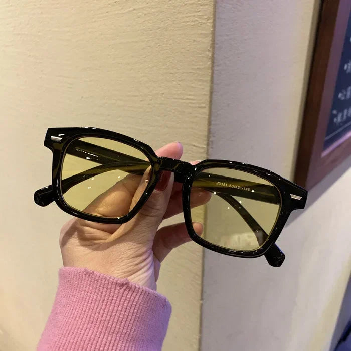 Vintage Sunglasses Unisex Rectangle Fashion Design Retro Sun Glasses Female Lady Eyeglass Cat Eye Casual Goggles 2025 New