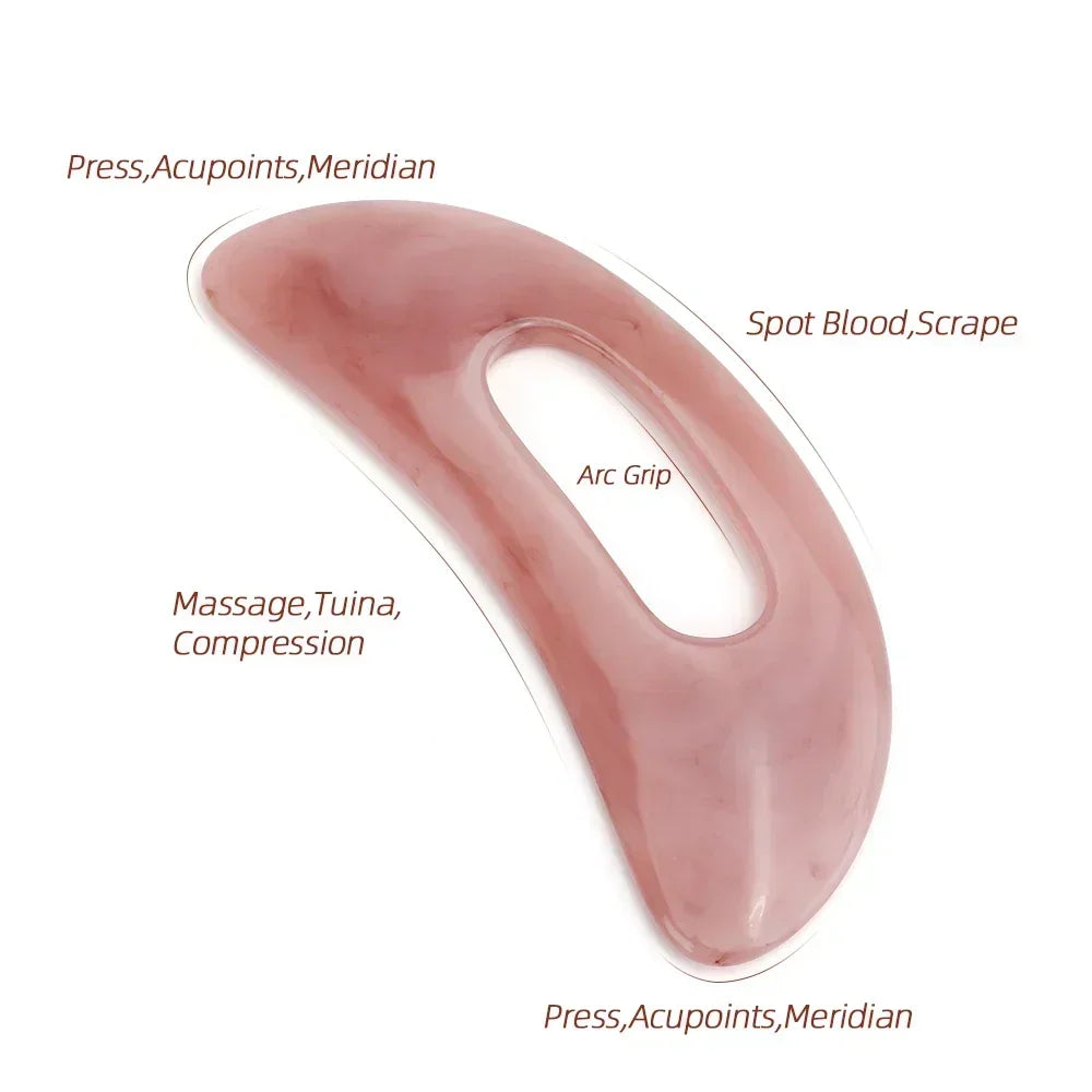 Guasha Board Resin Beeswax Massager Scraper Chinese Gua Sha Tool for Face Neck Back Body Acupuncture Pressure Massage Therapy