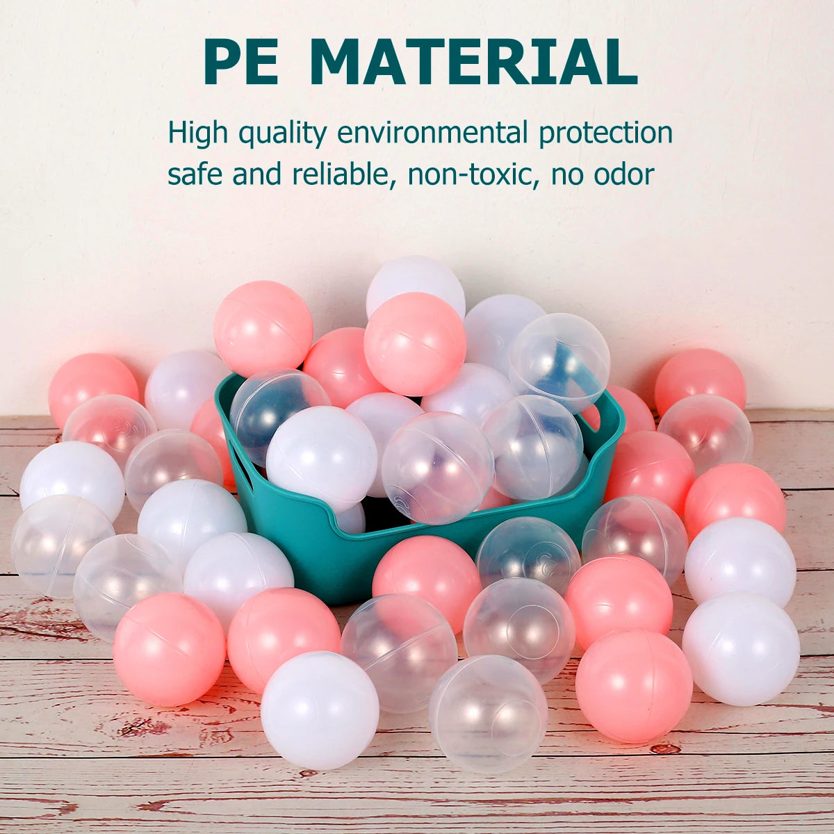 50Pcs Ocean Ball Pit Ball Christmas Decor for Dry Pool Ball Pit Baby Ball Toys Baby Playpen Tent Kid Toys Soft Ocean Balls Gifts