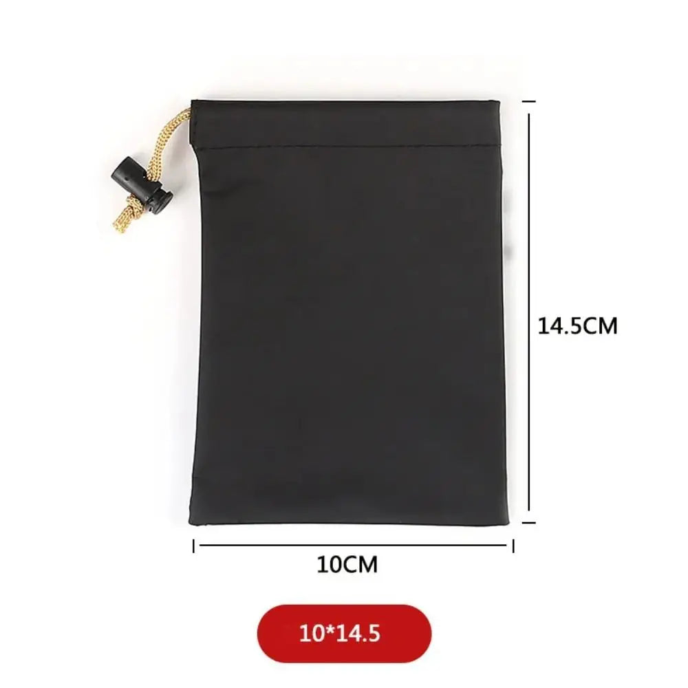 PU Leather Phone Storage bag with Draw String Waterproof Power Bank Case Large Capacity Dustproof Headphone Case Pouch