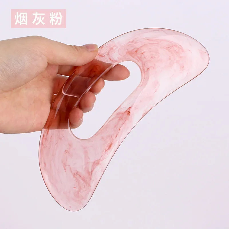 Guasha Board Resin Beeswax Massager Scraper Chinese Gua Sha Tool for Face Neck Back Body Acupuncture Pressure Massage Therapy
