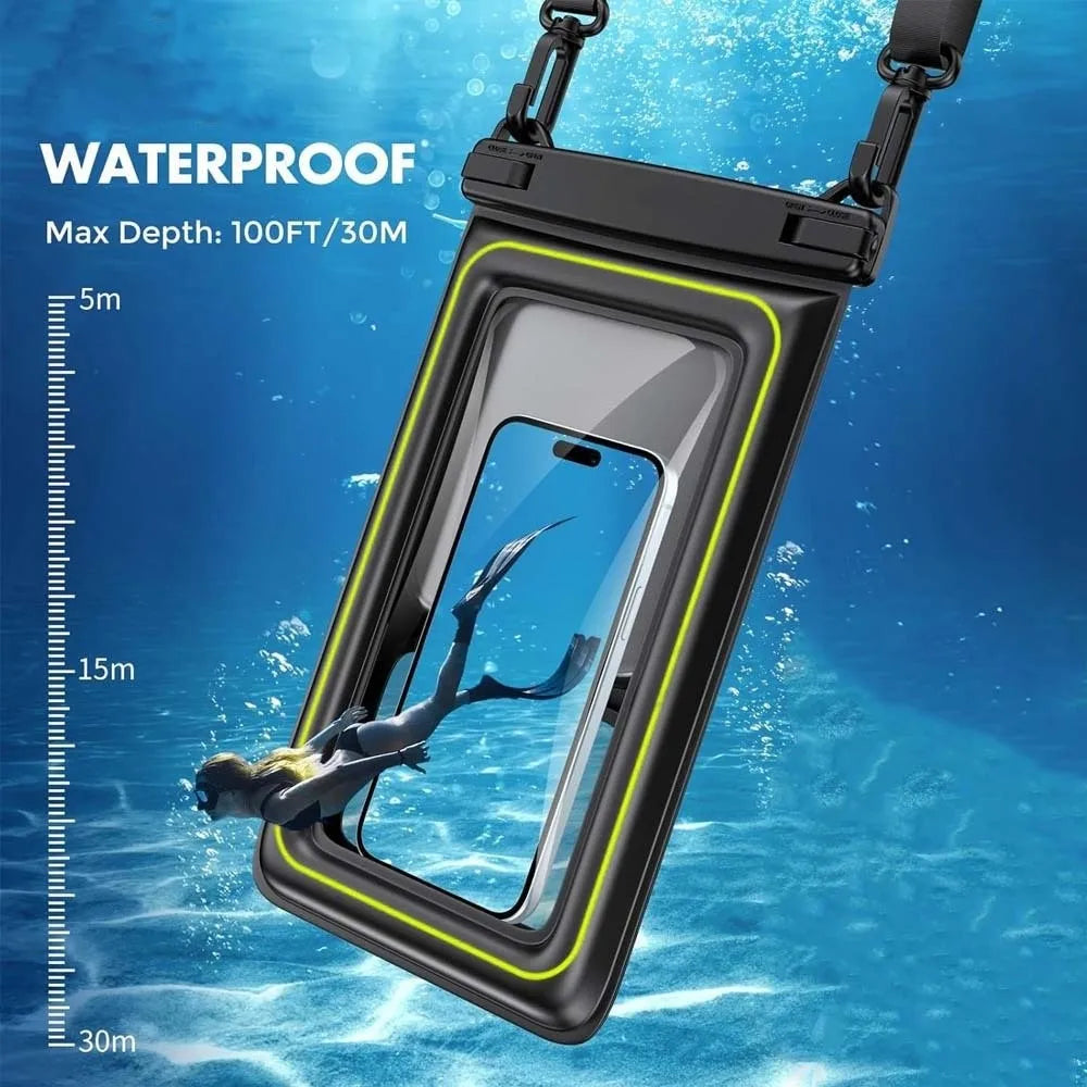 Touch Screen Waterproof Phone Bag Transparent PVC Mobile Phone Waterproof Bag Underwater Dry Universal