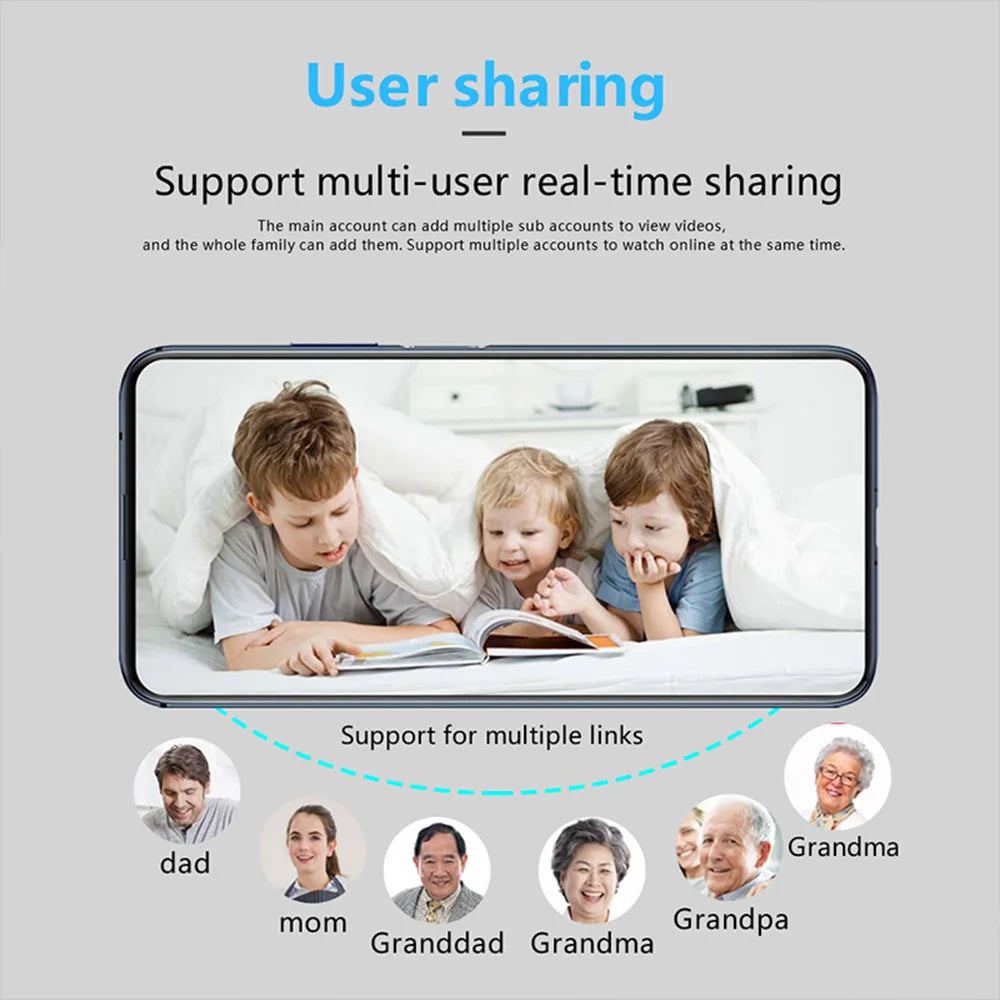 720P HD Mini WiFi Camera Indoor Safety Security Surveillance Baby Monitor Camcorder IP Cam Audio Video Recorder