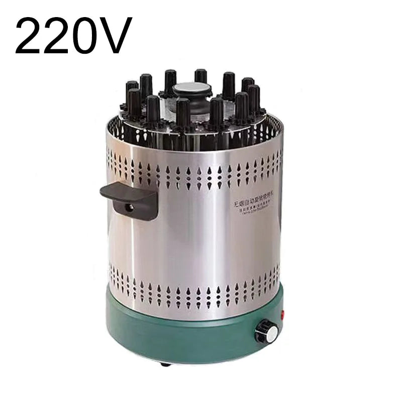 Home desktop smoke-free barbecue electric grill high-temperature automatic rotating Barbecue machine  eectric oven 220V