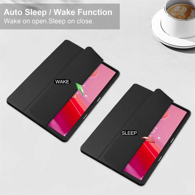 For Lenovo Tab M11 Xiaoxin Pad 11 2025 2024 Case With Pen Holder Folding Stand Smart Tablet Cover Funda for Idea Tab 11 " Case