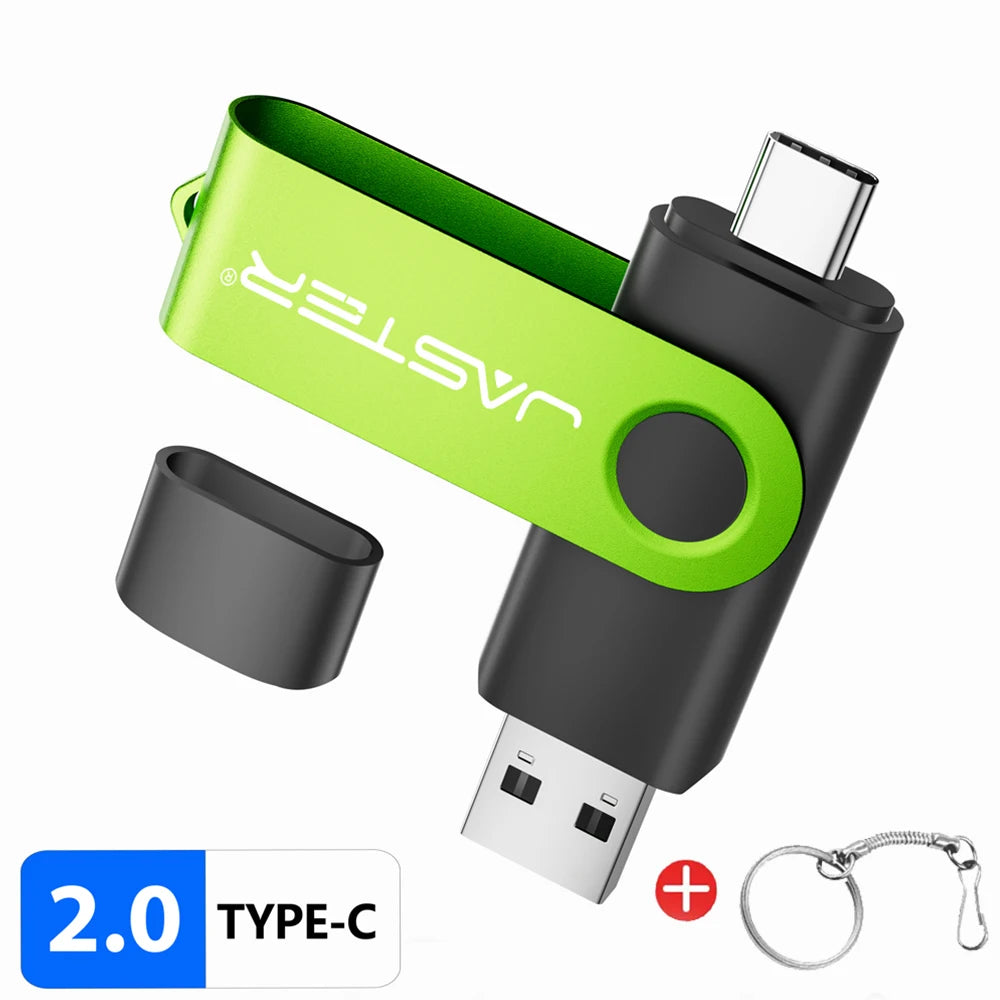 Metal OTG 2 IN 1 Type C pen drive 128GB usb memory stick 4GB 8GB 32GB 64GB 128GB cle usb cle usb flash drive memoria usb