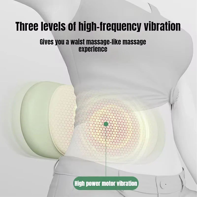 Electric Lumbar Massager Waist Back High-Frequency Vibration Massager Waist Spine Support Airbag Traction Massage Machine