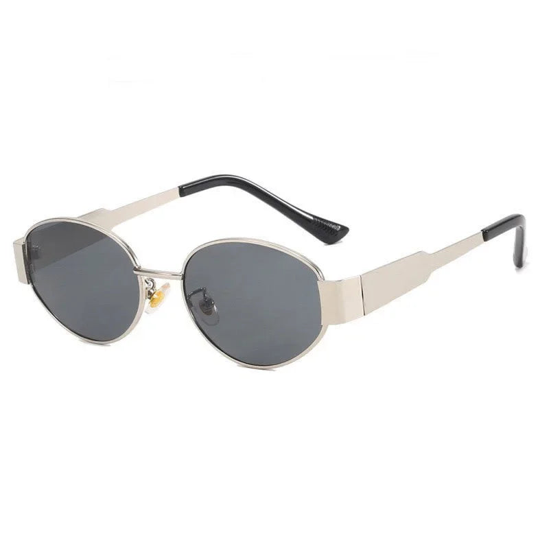 2025 New Fashion Retro Women Sunglasses Luxury Oval Frame Sunshade UV400 Unisex Outdoor Glasses for Traveling, Driving, Parties