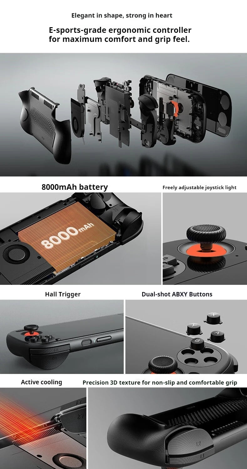 in stock AYN Odin3 Handheld Game Players Qualcomm 8 Elite 6inche AMOLED 120Hz 8000mAh Game Console Hall Joystick 8000mAh Android
