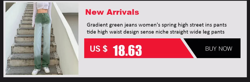 Women Straight Leg Ripped Jeans For Women Fashion Loose Hole Streetwear Women High Waist Pants Hole Denim Trousers