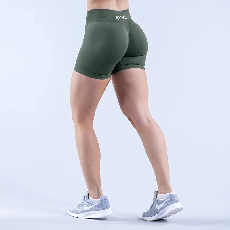 Fashion Shorts Low Waist Seamless Yoga Shorts Scrunch Bum Gym Shorts Women Workout Biker Stretch Fitness Shorts