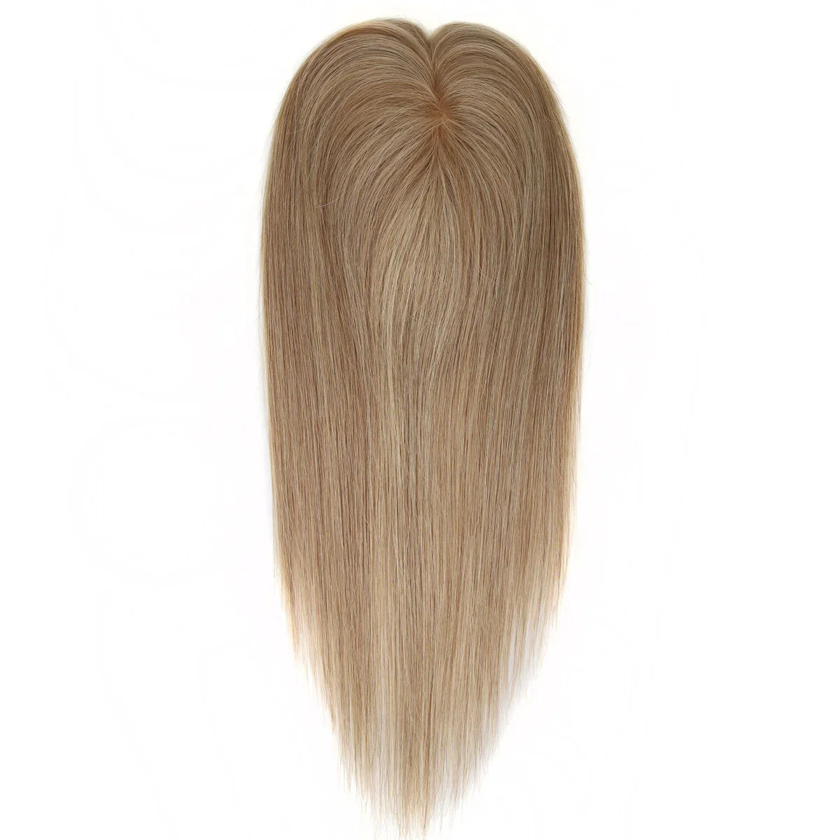 TUW10 3''x5'' Silk Base Hair Topper for Women with PU around 3 Clip 110% Handmade Remy Human Hair Natural Looking Topper Hairpin