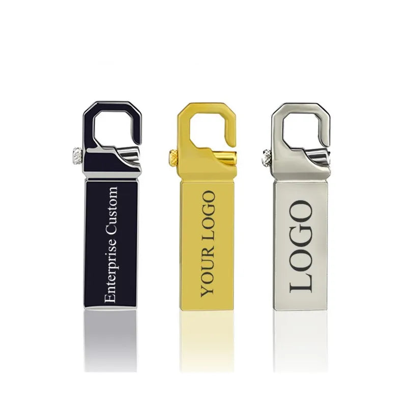 10Pcs/lot Metal USB Flash Drive 4GB 8GB Pen Drive 16GB 32GB cle USB Stick 2.0 UDP Memory Flash Drive 64GB 128GB Free custom logo