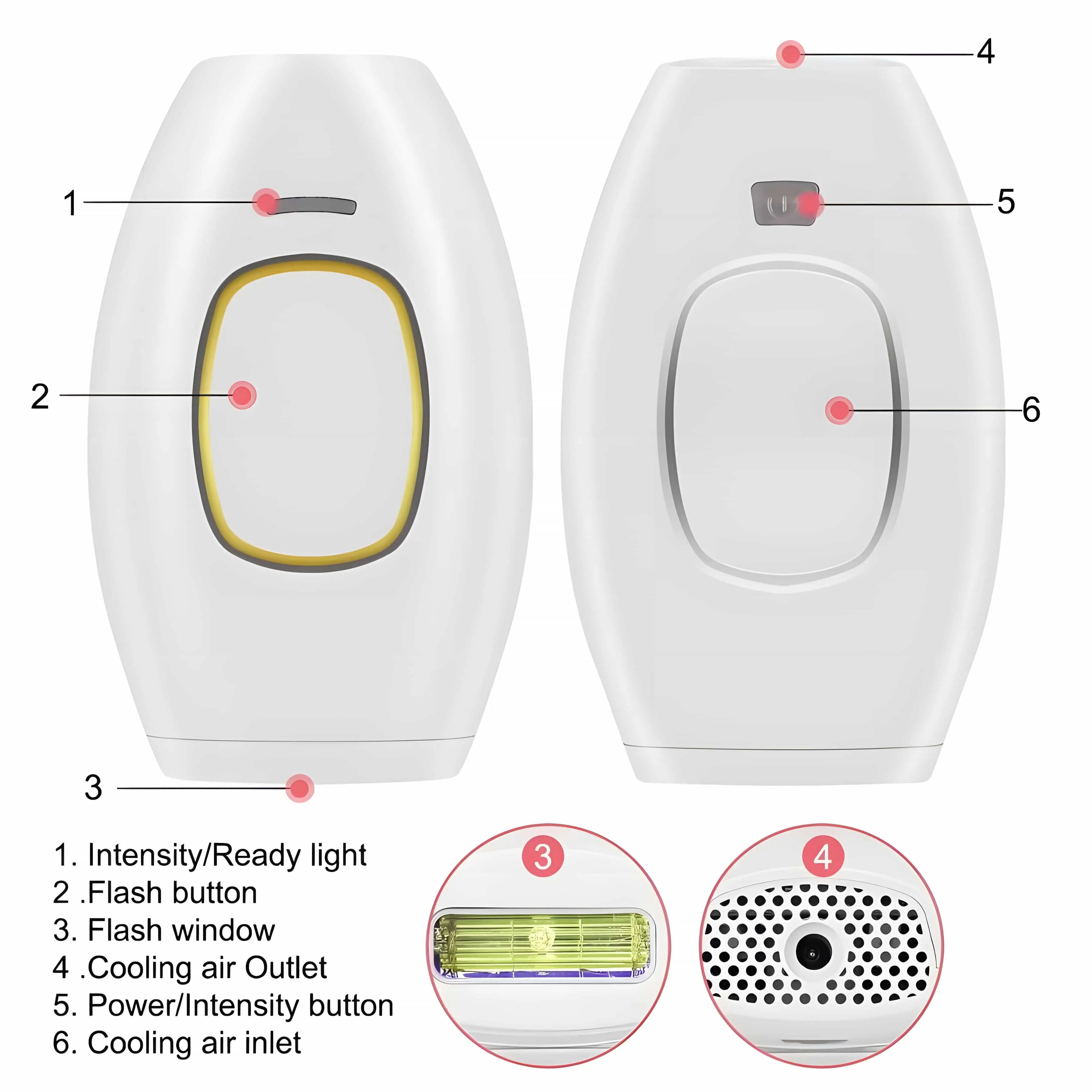 10  Beauty Care IPL Hair Removal Device 990000 Flashes Painless Permanent for Women Face Body Bikini LED Display Home Use
