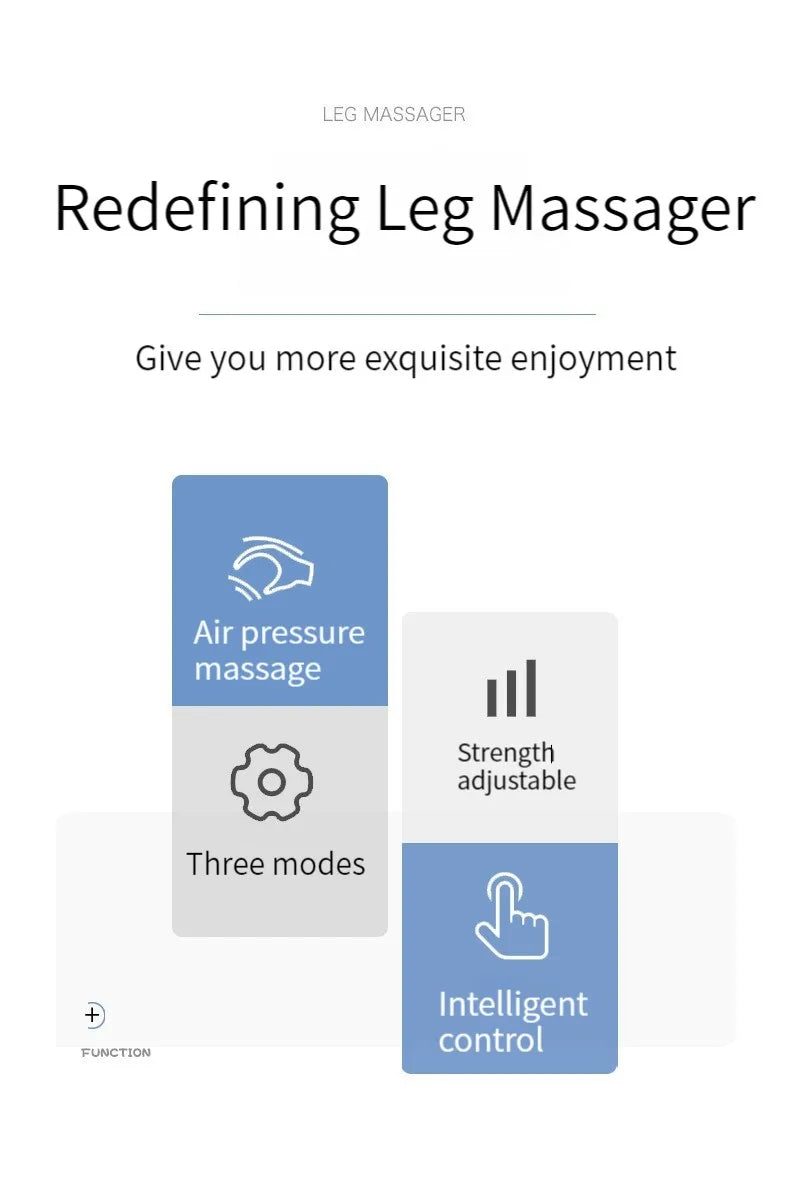 Leg And Foot Massager With Bag Circulation Sequential Air Compression Massage To Promote Blood Circulation Weight Loss Device